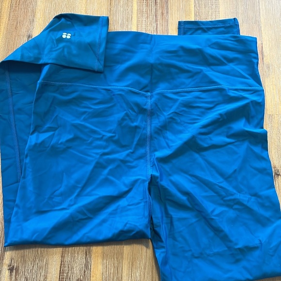 Sweaty Betty High Rise Waist Shine 7/8 Legging Tight Teal Yoga Athletic - Picture 5 of 5
